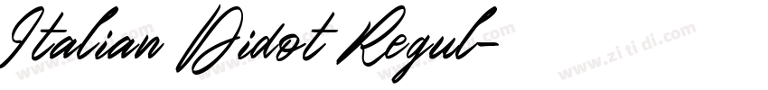 Italian Didot Regul字体转换